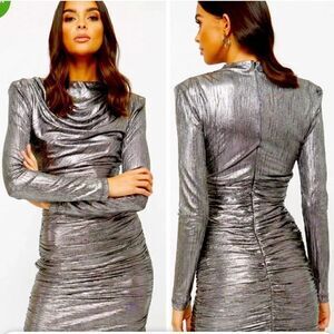 Dresses | Womens 4th & Reckless Silver Dress – Houston Size XS NWOT